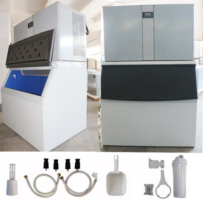 Commerciële 1 ton ijsblokjesmachine uitgerust met Demark Danfoss-uitbreidingsklep 3