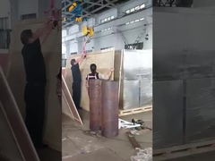 De machine is ingepakt en klaar om naar de fabriek van de klant te worden verzonden