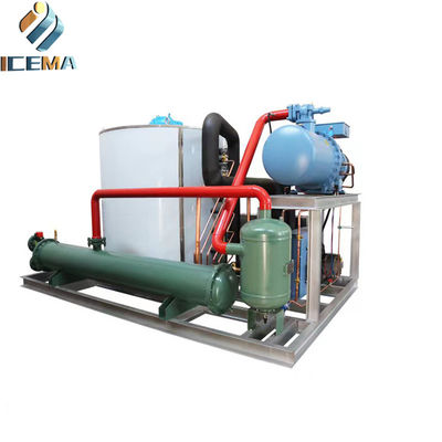 ICEMA Fabrieksvoorziening Zoetwater-ijsvlokken maken machine Vlokken ijs maken machine voor de visserij op verse vis
