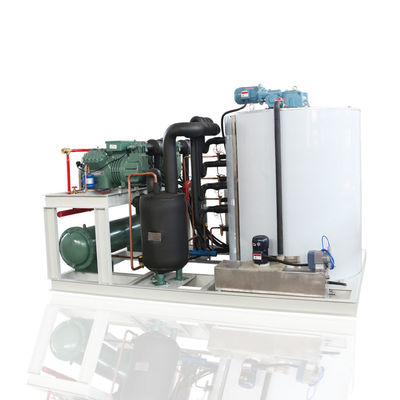 8 Ton Zeewater Flake Ice Machine Commerciële Flake Ice Maker