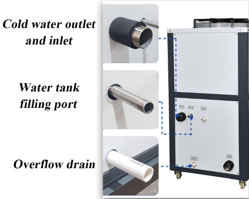 Commerciële koudwaterkoeler Lage temperatuur 3HP luchtkoeling