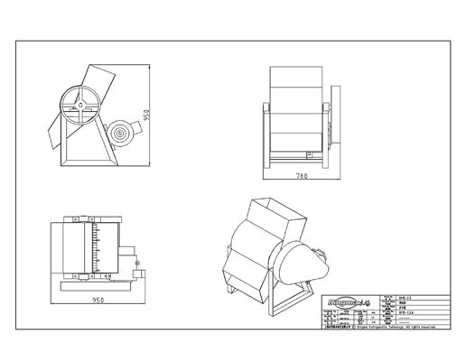 440V 9T/H Ice Crusher Machine RVS Commercieel