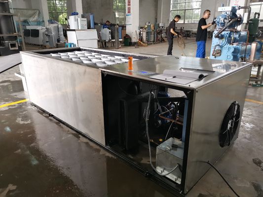 Industriële 2T/24H Pekel Koelblok Ijsmachine Zout Water Voor Ijs Fabriek/Koude Opslag/koeling/Vers
