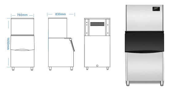 Commerciële ijsmachine voor thuisgebruik ijsmachine ijsblokjesmachine