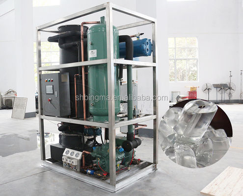 Industriële buis-ijsmachine 3T/dag CE commerciële buis-ijsmachinesysteem voor vers bewaren