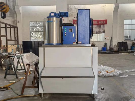2T zoetwaterschilferijsmachine 380V/220V met ijsopslag