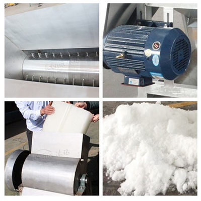 9T/H Ice Crusher Machine CE RVS Ice Shaver Machine Commercieel