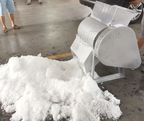 Sneeuwvlok ijsblokbreker machine roestvrij staal