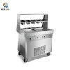 Commerciële Fried Ice Cream Roll Maker-Machine Dubbele Pannen