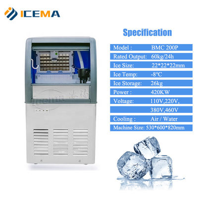 80 kg/24 H Ice Cube Maker Machine Commerciële Automatische Voor Thuis Restaurant Winkel Drinken Bar