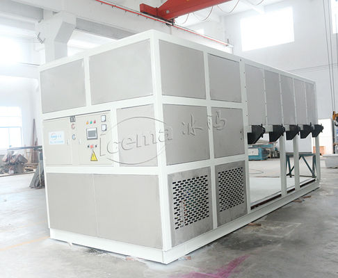 Direct koelblok ijsmachine met 1 koelvloeistof R22 / R404A IJsschimmel Grootte 380*180*1000mm 6450*2360*2530mm