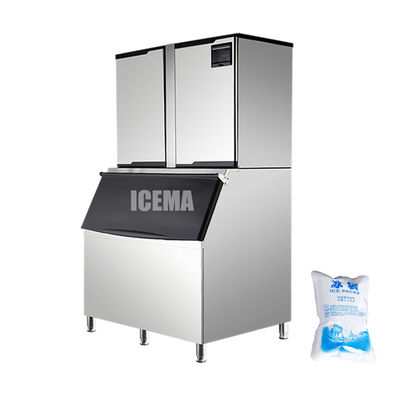 ICEMA 1000KG 24H Automatische 1 ton ijsblokjes maken machine met Copeland compressor