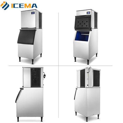 Overzeese machineservice ICEMA Commerciële ijsblokjesmachine 300 kg 400 kg 500 kg