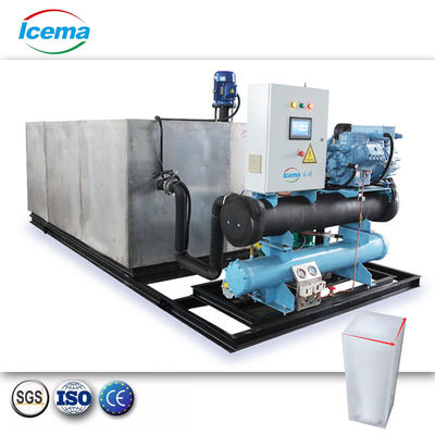 500 kg/dag-50 ton/dag Automatische brine block-ijsmachine met luchtgekoelde condensatie