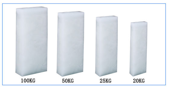 500 kg/dag-50 ton/dag Automatische brine block-ijsmachine met luchtgekoelde condensatie