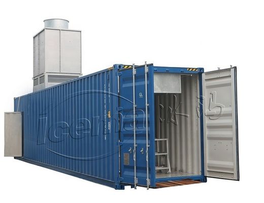 2000 kg TECUMSEH Compressor 15 ton Container blok ijsmachine met mobiele installatie