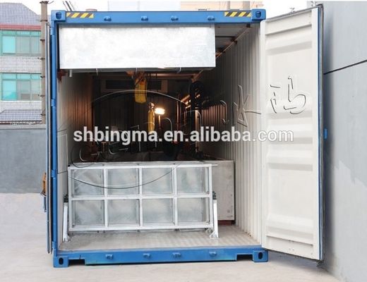 2000 kg TECUMSEH Compressor 15 ton Container blok ijsmachine met mobiele installatie