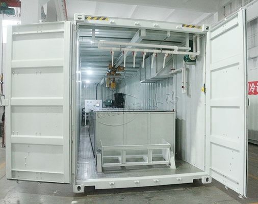 2000 kg TECUMSEH Compressor 15 ton Container blok ijsmachine met mobiele installatie