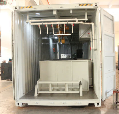 2000 kg TECUMSEH Compressor 15 ton Container blok ijsmachine met mobiele installatie