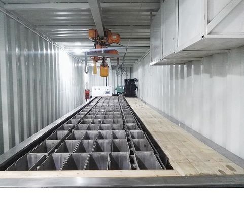 Voedingswinkel Industriële container blok ijsmaker Ijsgewicht 25kg 50kg 100kg Consumptie
