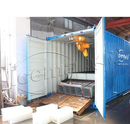 Emerson 3 Ton Direct koelende ICEMA-containerblok-ijsfabriek