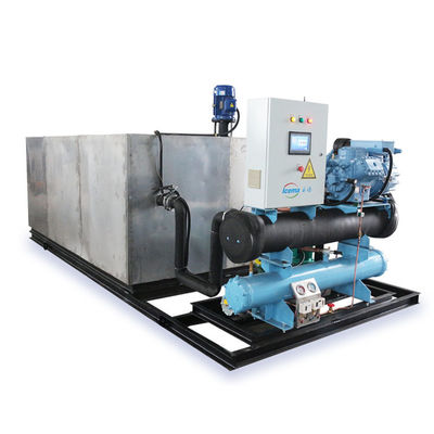 kopen 19.75KW Multifunctionele 2T 5T 10T 20T Brine Block Ice Plant voor 5000 kg ijsproductie online manufacture