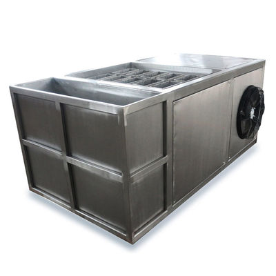 Mini-ijsfabriek 1 ton compacte ijsblokmachine met Schneider Electric-onderdelen