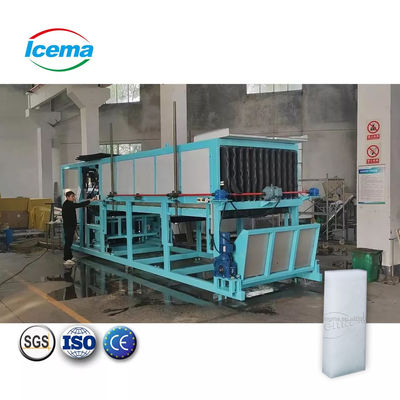 ICEMA 1T-20T/24H IJsmachine met directe koeling met blok ijs voor grote industriële ijsproductie