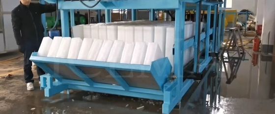 ICEMA 1T-20T/24H IJsmachine met directe koeling met blok ijs voor grote industriële ijsproductie