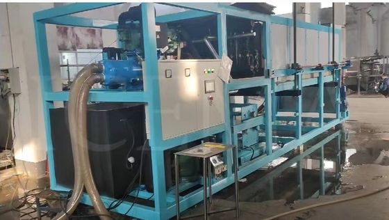 ICEMA 1T-20T/24H IJsmachine met directe koeling met blok ijs voor grote industriële ijsproductie