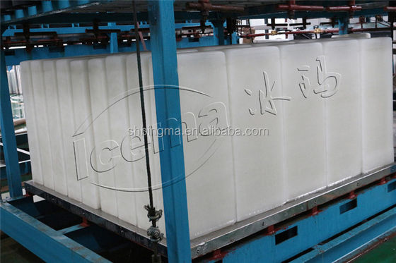 ICEMA 1T-20T/24H IJsmachine met directe koeling met blok ijs voor grote industriële ijsproductie