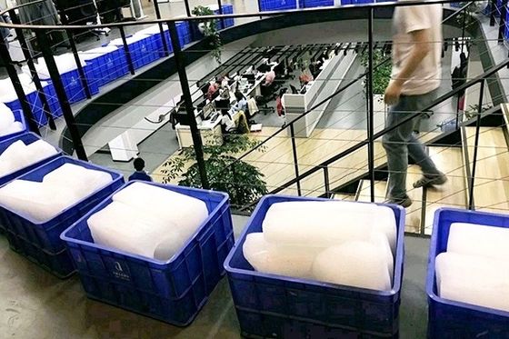 600 kg industriële ijstblok-ijsmachine op maat voor energiewinning