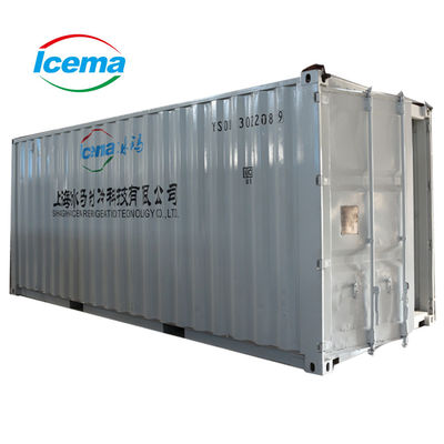 6400*2250*2500 Containerblok-ijsmachine met andere capaciteit voor het opslaan van ijs in haven en kade