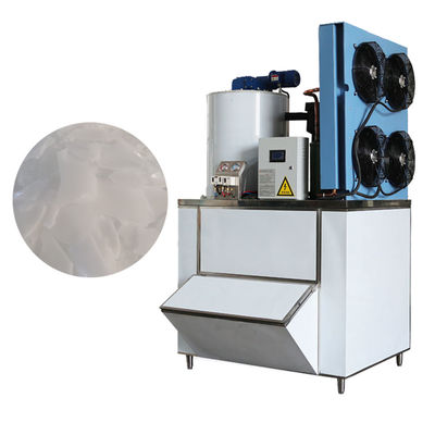 Industriële ijsplatenmachine voor de visserij 1T/24H Koelmiddel voor landbouwbedrijven R404A/R22