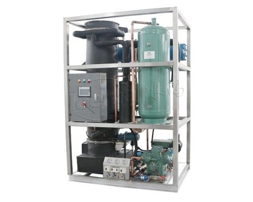 Grote ijsproductie 40 kW cilindrische buis-ijsmachine TV50 voor het Arabische Midden-Oosten