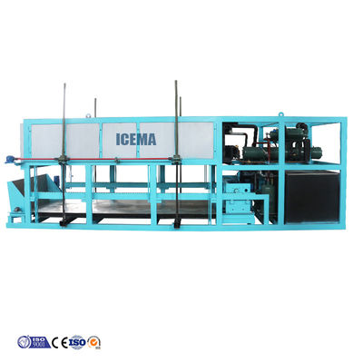 10 ton ijsmachine voor industriële directe koeling 61.4A nominale stroom 60 kg ijsopslag