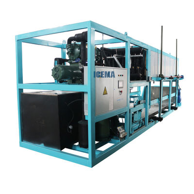 10 ton ijsmachine voor industriële directe koeling 61.4A nominale stroom 60 kg ijsopslag