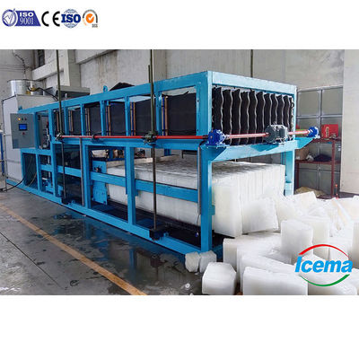10 ton ijsmachine voor industriële directe koeling 61.4A nominale stroom 60 kg ijsopslag