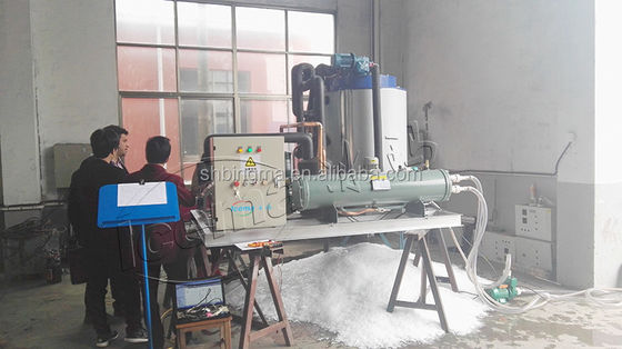 Flak-ijsmachine voor hoge productiviteit in industriële visserij