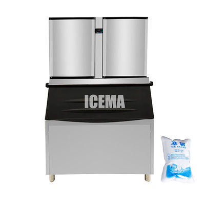 kopen Topverkoop 1000 kg Output Ice Cube Maker Machine Commercieel roestvrij staal Vrijstaand online manufacture