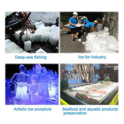 ICEMA Automatic 2T Ice Block Machine Maker voor de industrie Andere capaciteit voor het opslaan van ijs