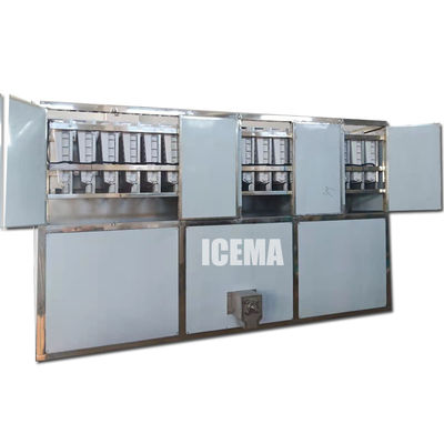 5000 kg/dag Industrial Ice Cube Making Machine 5 ton capaciteit met Shell Tube Cooling