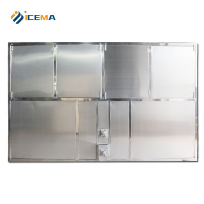 5000 kg/dag Industrial Ice Cube Making Machine 5 ton capaciteit met Shell Tube Cooling