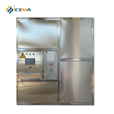 5000 kg/dag Industrial Ice Cube Making Machine 5 ton capaciteit met Shell Tube Cooling