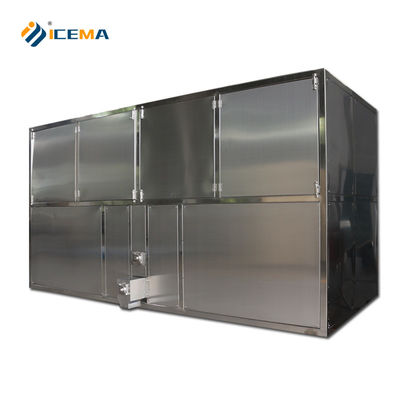 5000 kg/dag Industrial Ice Cube Making Machine 5 ton capaciteit met Shell Tube Cooling