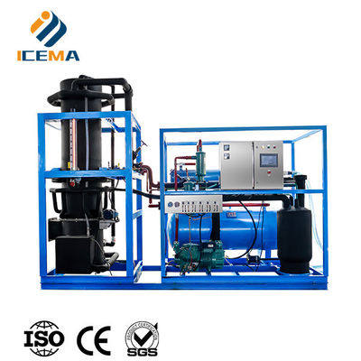 ICEMA Tube Ice Making Machine Aanpasbare dagelijkse output 1T-30T Geschikt voor de verkoop van ijsbars Hotels kunnen worden voorzien van verpakkingsmachine ijszakken