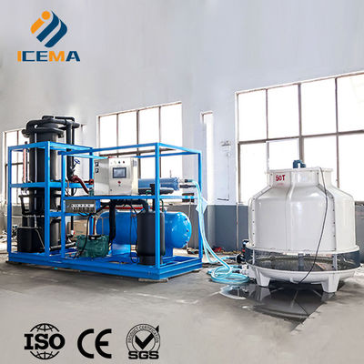 ICEMA Tube Ice Making Machine Aanpasbare dagelijkse output 1T-30T Geschikt voor de verkoop van ijsbars Hotels kunnen worden voorzien van verpakkingsmachine ijszakken