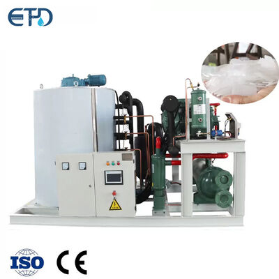 kopen 8 Ton Zeewater Flake Ice Machine Commerciële Flake Ice Maker online vervaardiging