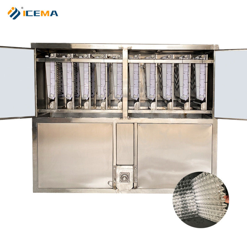 PE-materiaal Inlaatpijp 3000kg IJskubbenmachine voor industriële ijsproductie