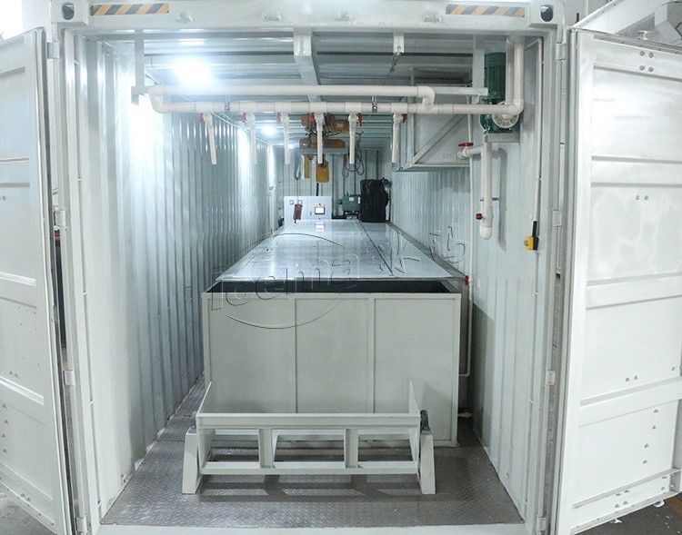 Voedingswinkel Industriële container blok ijsmaker Ijsgewicht 25kg 50kg 100kg Consumptie
